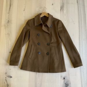 Theory Camel Pea Coat Size S